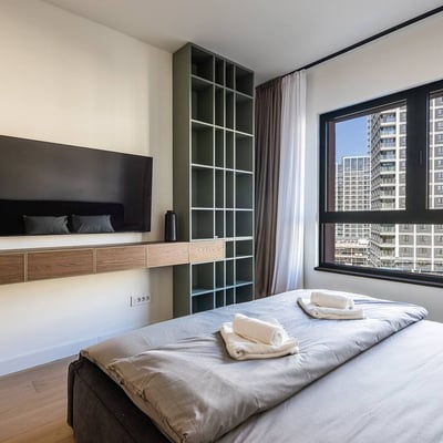 Rental of a new 2-room apartment, 57 m², BW King’s Park, Belgrade Waterfront, Belgrade, Serbia